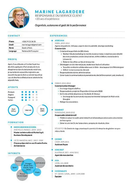 cv gratuit moderne