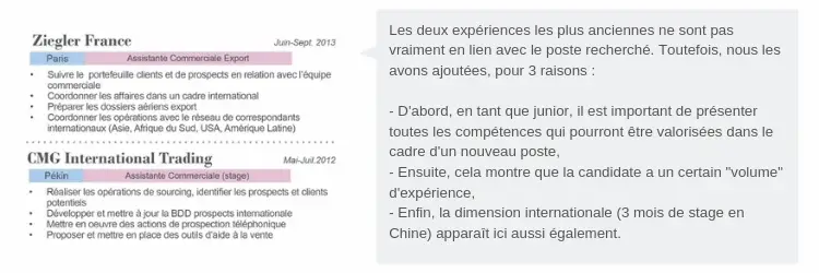 cv autres experiences