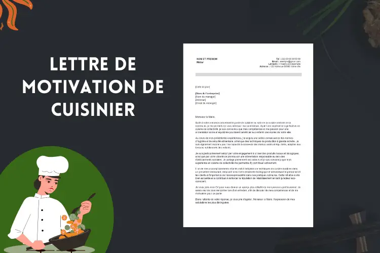 Lettre de motivation de cuisinier