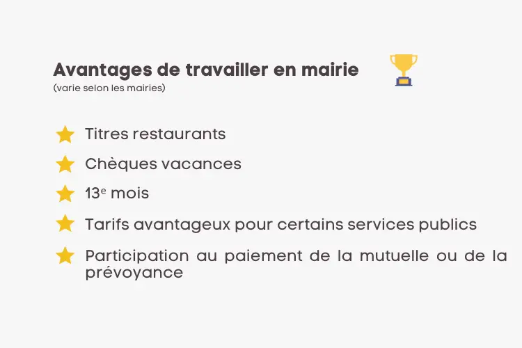 avantages travail en mairie