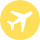 icone avec voyage jaune