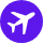 icone avec voyage violete