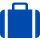 icone baggage bleue foncée