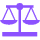 icone balance violette