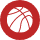 icone avec basketball rouge
