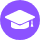 icone chapeau violette