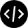 icone avec coding noir