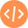 icone avec coding orange