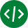 icone avec coding verte