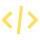 icone coding jaune