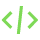 icone coding verte claire