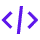 icone coding violete