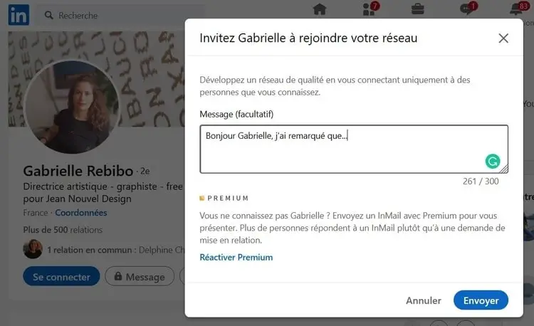 message pour se connecter linkedin