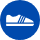 icone avec course à pied bleu marine