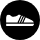 icone avec course à pied noir