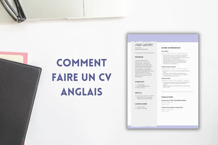 cv anglais