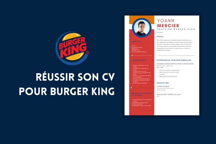 writing a resume for burger king