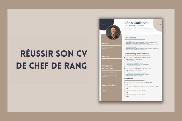 cv chef de rang