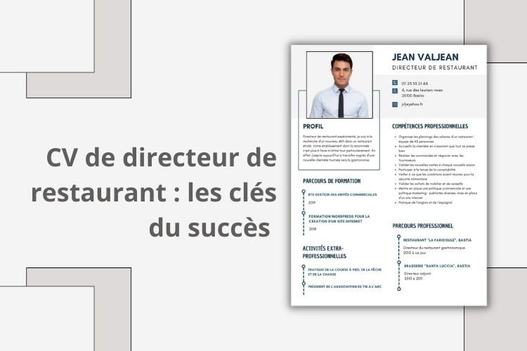 cv directeur restaurant