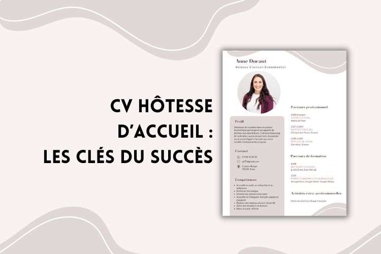 image de mise en avant cv hotesse accueil