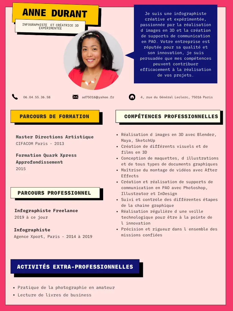 cv infographiste