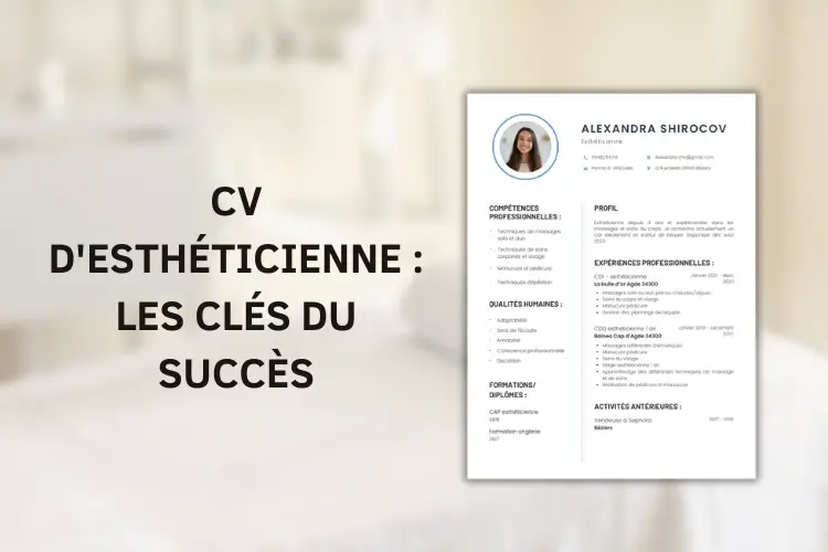 CV d'esthéticienne