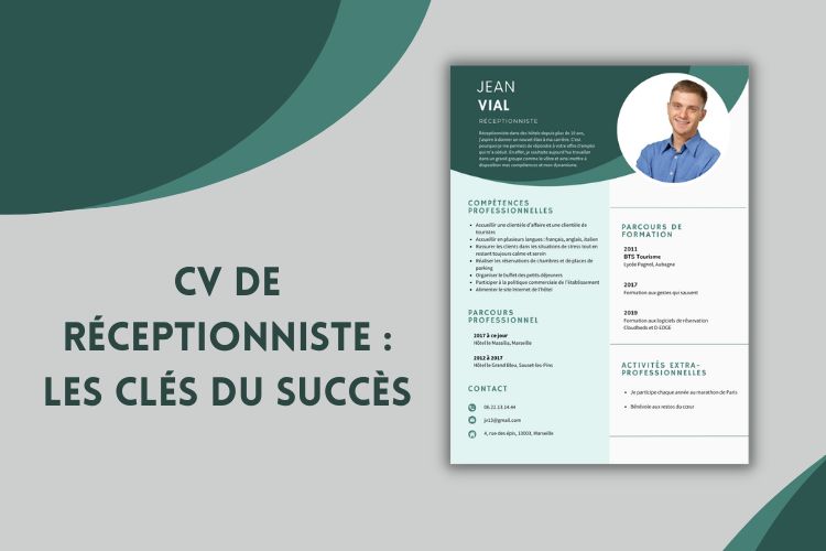 cv receptionniste