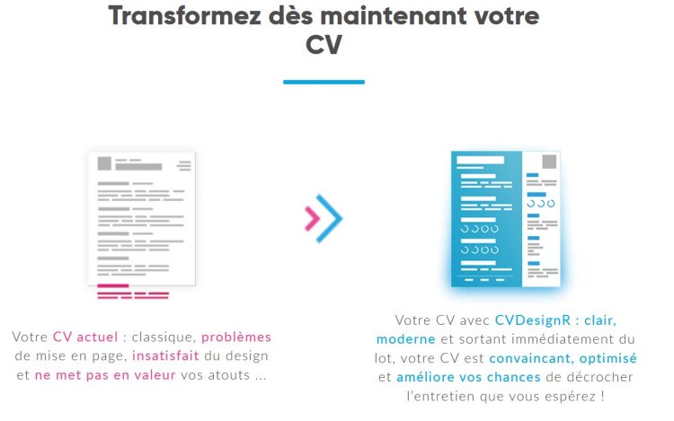 La cure de jouvence du CV selon CVDesignR