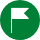 icone avec drapeau verte