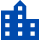 icone edifice bleue foncée
