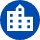 icone edifice bleu foncée