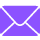 icone enveloppe violet