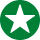 icone avec etoile verte