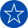 icone avec etoile bleue marine vide