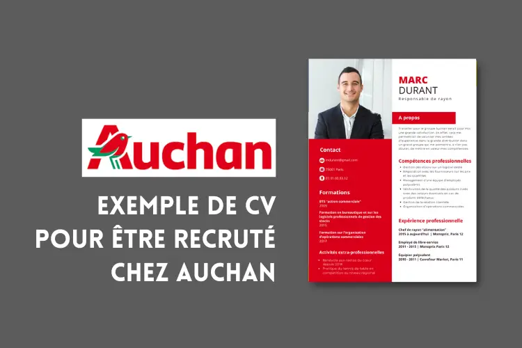 exemple cv auchan