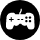 icone avec jeux videos noir