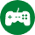 icone avec jeux videos verte