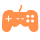 icone jeux videos orange