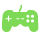 icone jeux videos verte claire