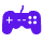 icone jeux videos violete