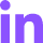icone linkedin violet