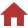 icone maison rouge