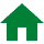 icone maison verte foncée