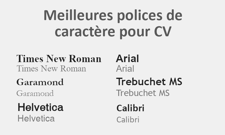 meilleurs polices cv