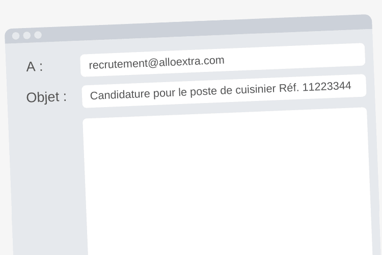 objet email candidature