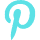 icone pinterest bleue