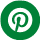icone vert Pinterest foncée