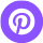icone Pinterest violette