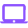 icone portable violette