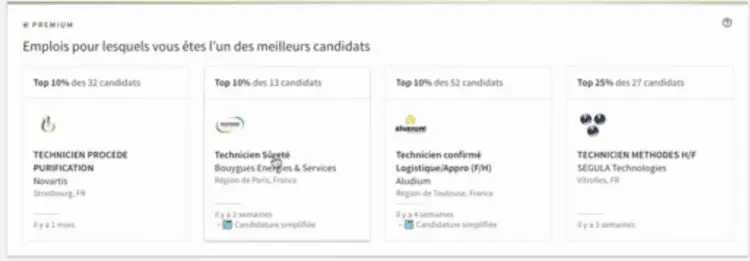 screenshot linkedin premium emploi meilleur candidat